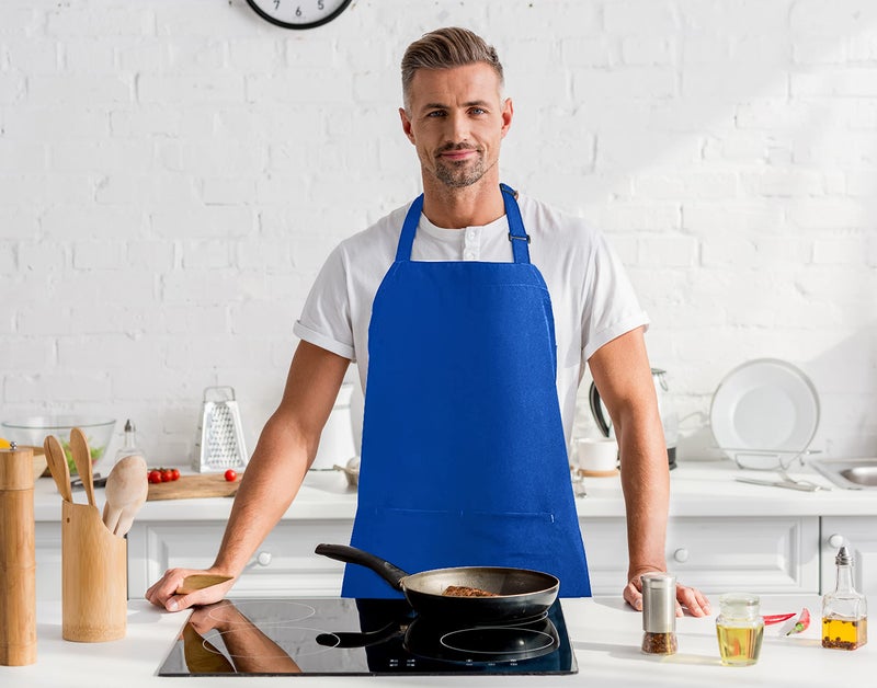 Utopia Kitchen 2 Pack Bib Apron, Adjustable with 2 Pockets, Water and Oil Resistant, Cooking Kitchen Chef Apron for Women Men - Image 3